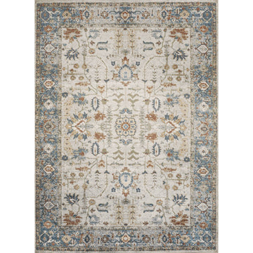 Hiero Persian Border Low-Pile Machine-Washable Area Rug
